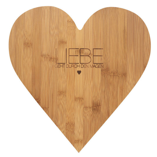 Schneidebrett "Liebe geht durch den Magen" - Räder