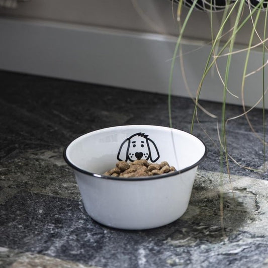 Fressnapf für Hunde klein Emaille - Ib Laursen