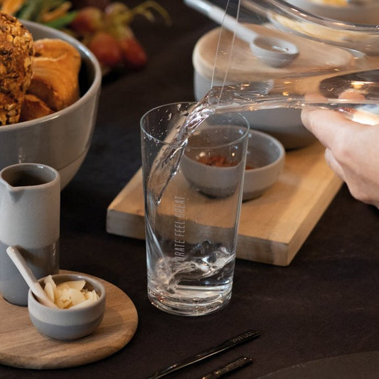 Wasserglas "Stille Wasser" - Räder