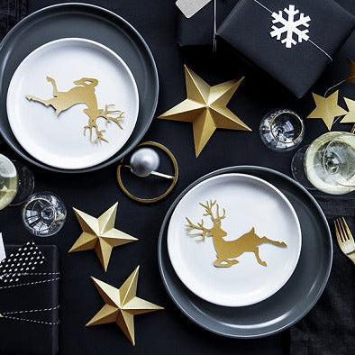 Papiersterne gold