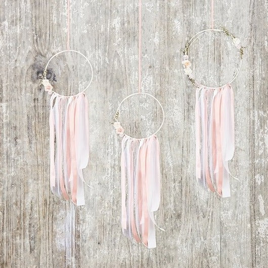 Traumfänger-Set rosa