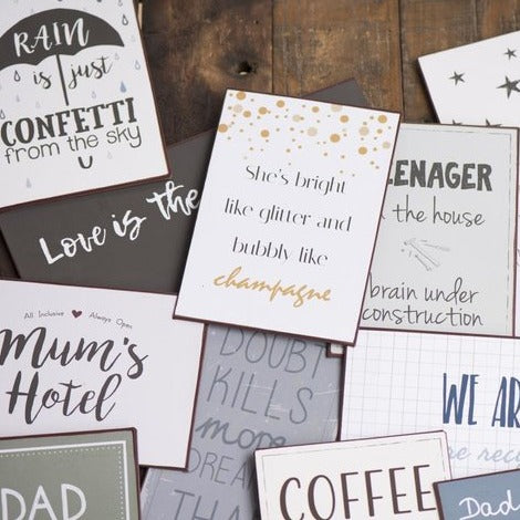 Metallschild "Lieben ist Leben" - Ib Laursen