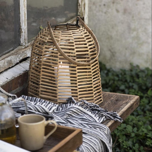 Plaid creme/schwarz Streifenmuster - Ib Laursen