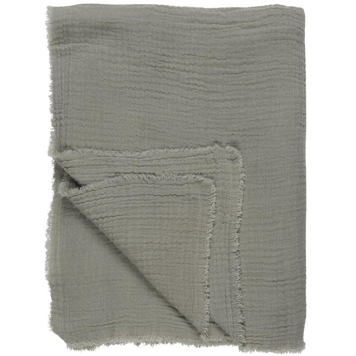 Plaid doppelt gewebt hellgrau - Ib Laursen