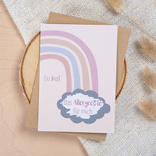 Rubbelkarte „Du bist das Allergrößte für mich“ – Mintkind