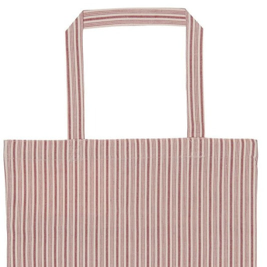 Einkaufstasche mit himbeerfarbigen Streifen - Ib Laursen
