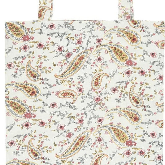 Einkaufstasche mit kleinen Blumen & Paisley - Ib Laursen