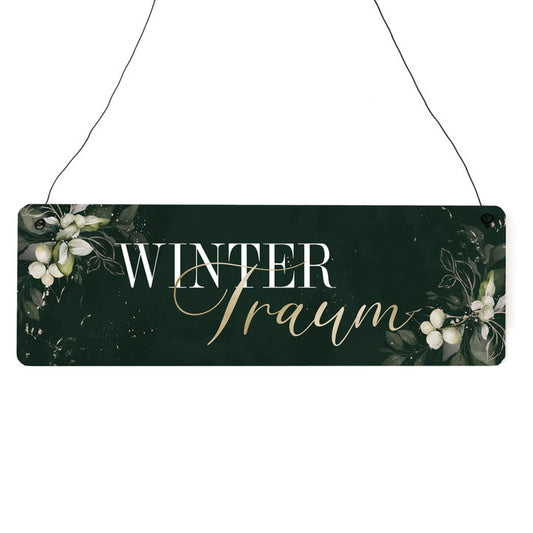 Holzschild - Winter Traum