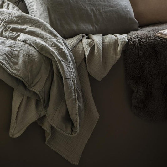 Plaid doppelt gewebt sand - Ib Laursen