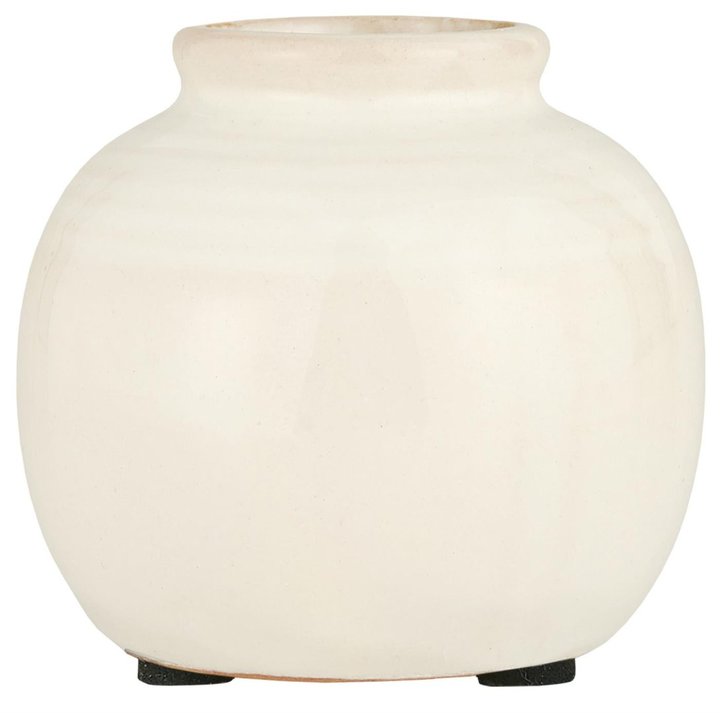 Vase mini Yrsa mit Rillen beige - Ib Laursen