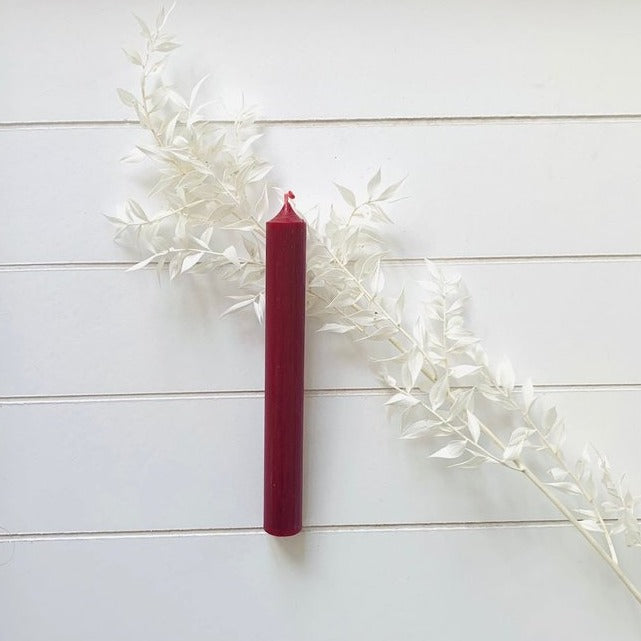 Stabkerze weinrot (4er Set)