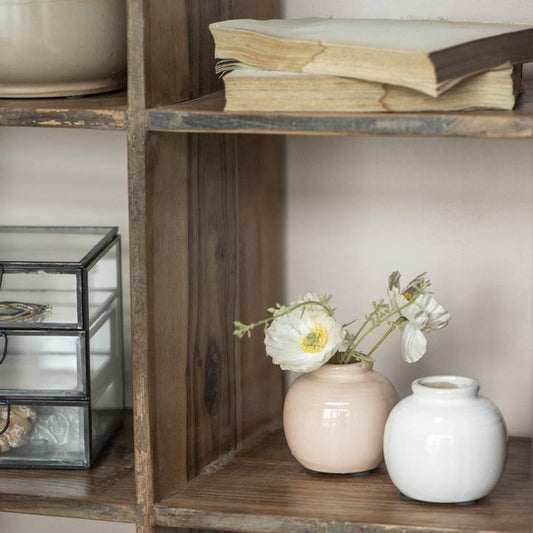 Vase mini Yrsa mit Rillen beige - Ib Laursen