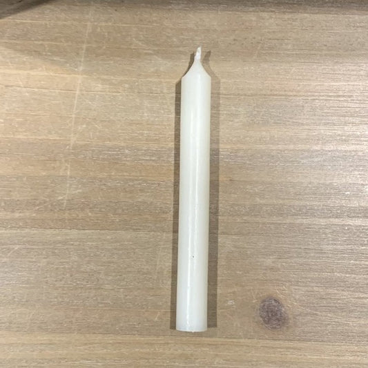 Stabkerze weiß 11 x 1 cm