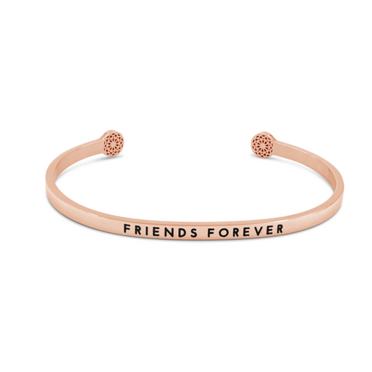 Armreif "Friends Forever" - roségold