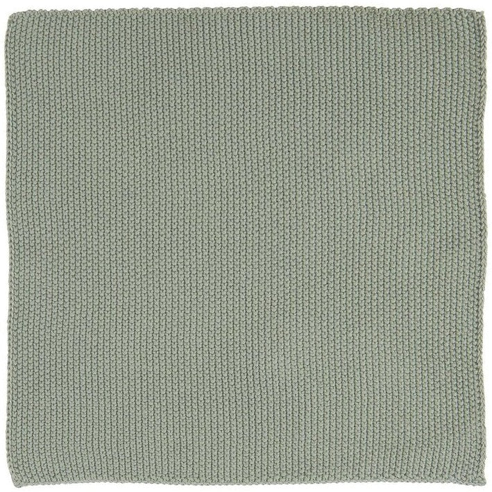 Spüllappen Mynte staubig grün gestrickt - Ib Laursen