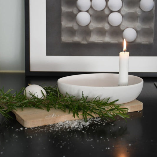 Kerzenhalter Lidatorp-Oval weiß - Storefactory