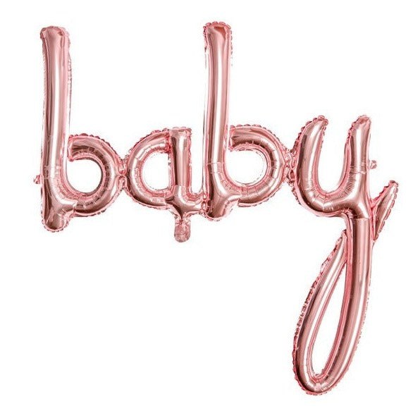 Folienballon "baby" roségold
