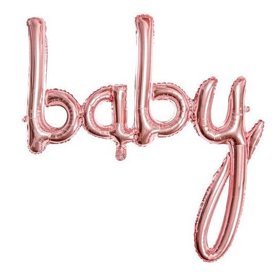 Folienballon "baby" roségold