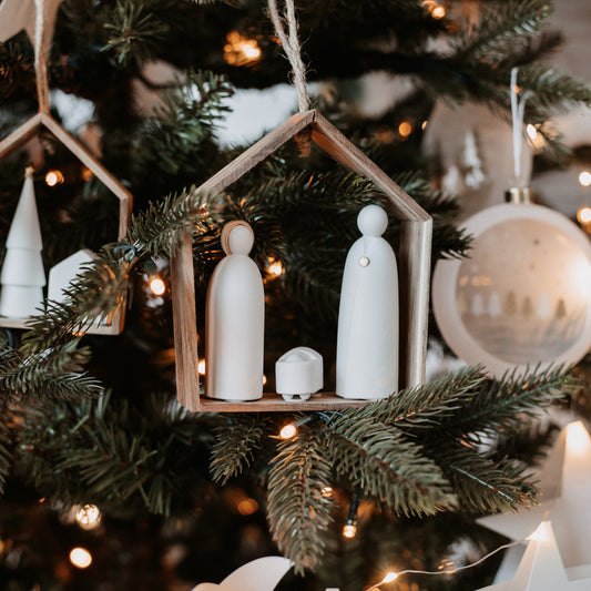 Wintermärchen Häuschen "Krippe" - Räder