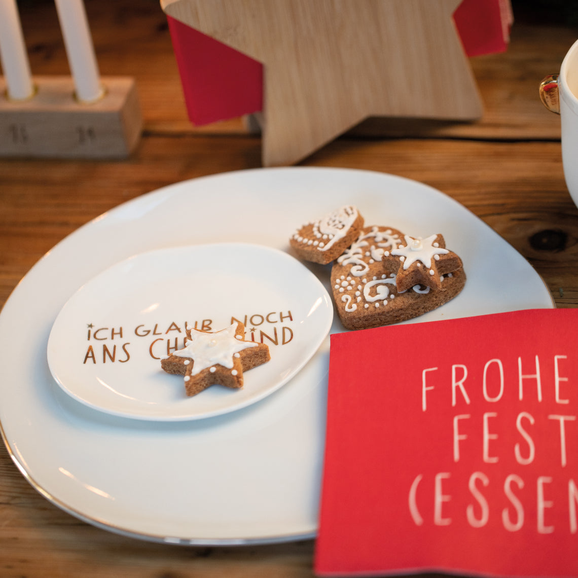 Weihnachtsteller "Christkind" - Räder