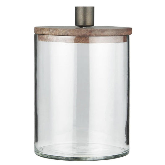 Kerzenhalter für Stabkerze Holzdeckel - Ib Laursen