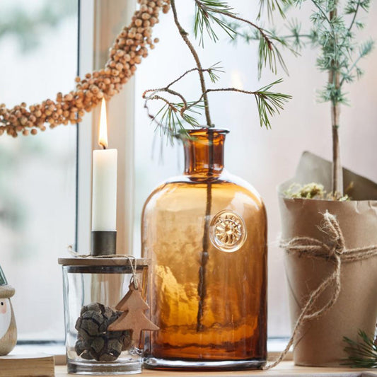 Kerzenhalter für Stabkerze Holzdeckel - Ib Laursen