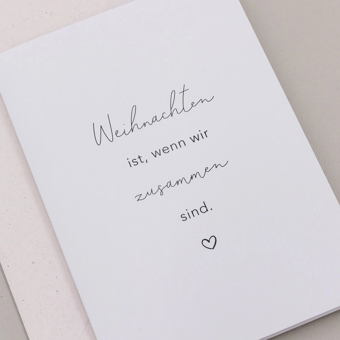 Klappkarte "Weihnachten ist"  - Eulenschnitt