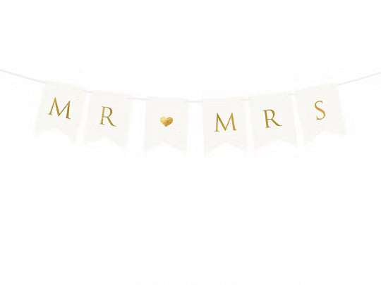 Girlande "Mr & Mrs" clean chic