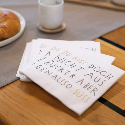 Cocktailserviette "Nicht aus Zucker" - Räder