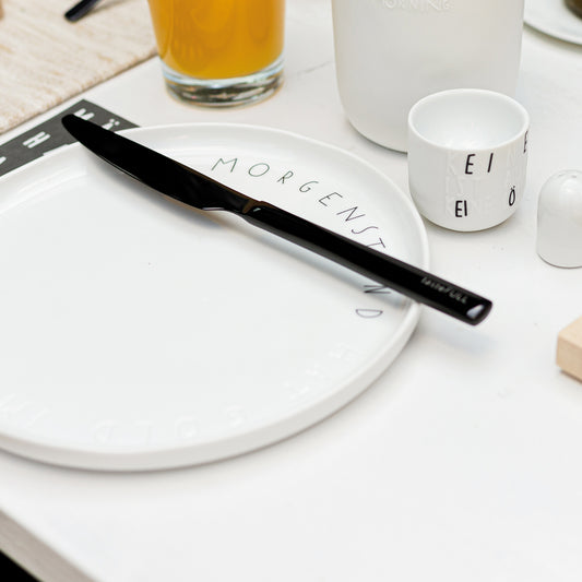 Guten Morgen Teller "Morgenstund hat gold im Mund" - Räder