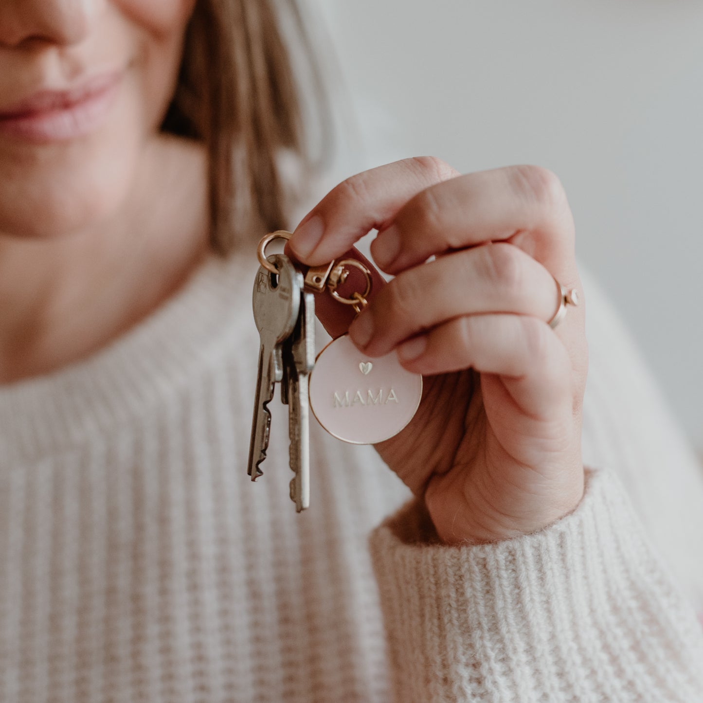 Schlüsselanhänger "Mama" - Eulenschnitt