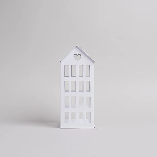 Metallhaus groß weiß - Eulenschnitt