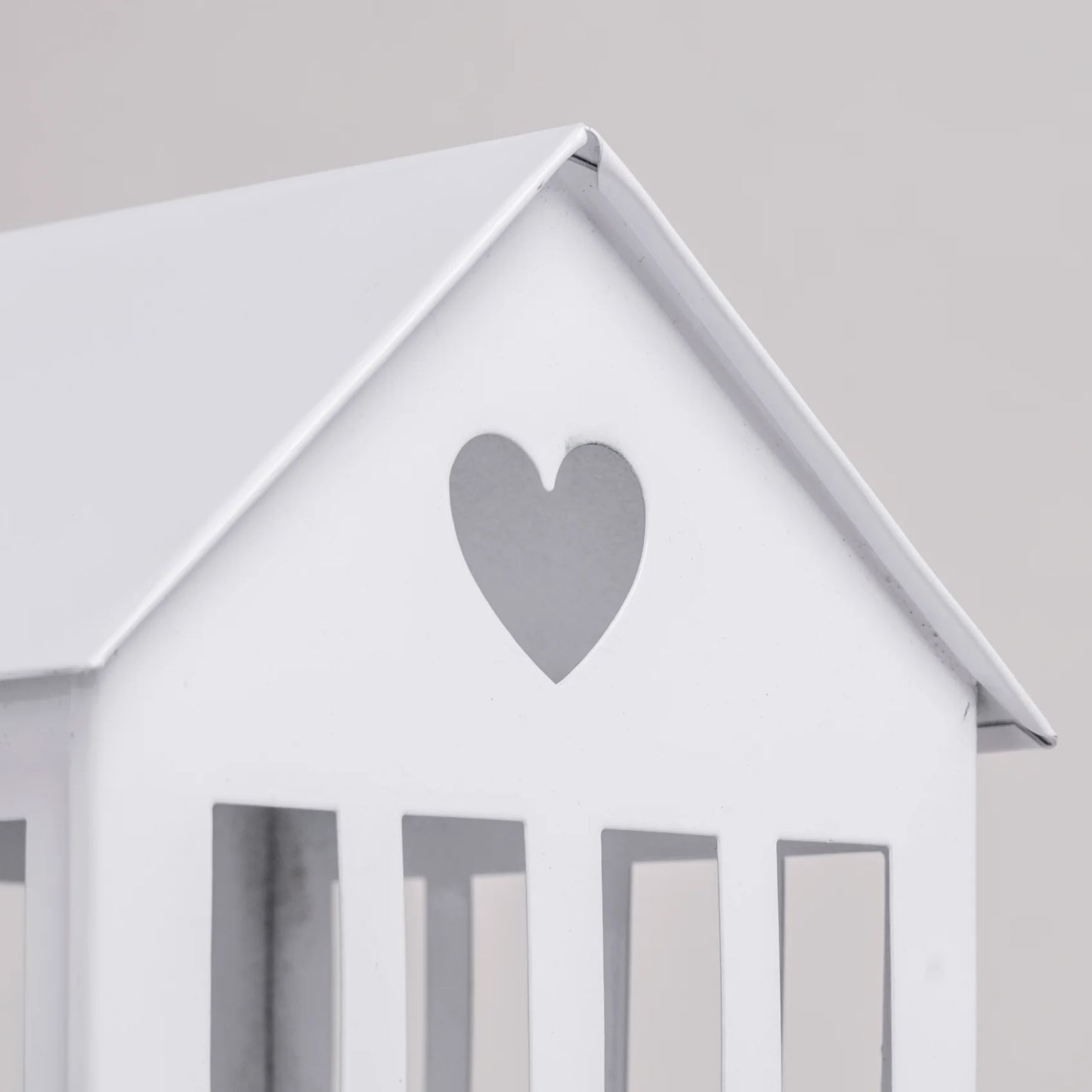 Metallhaus groß weiß - Eulenschnitt