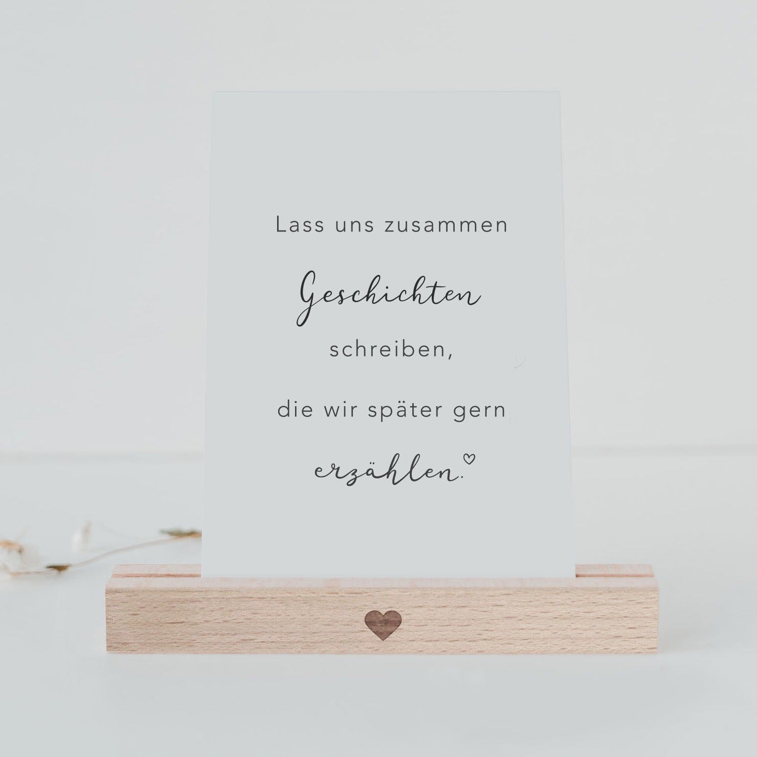 Spruchkarte "Geschichten Erzählen" - Eulenschnitt