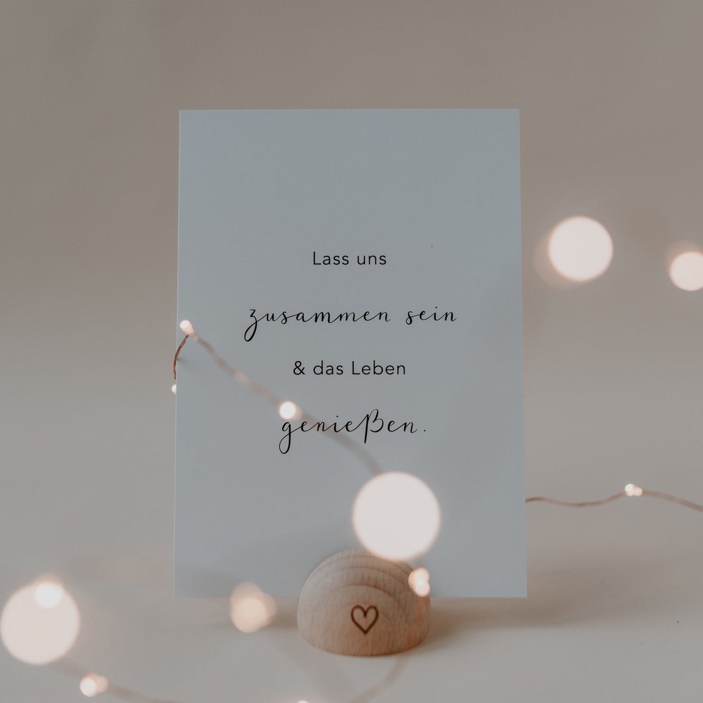 Spruchkarte "Zusammensein" - Eulenschnitt