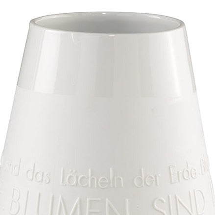 Poesie Porzellan Vase "Das Lächeln der Erde" - Räder