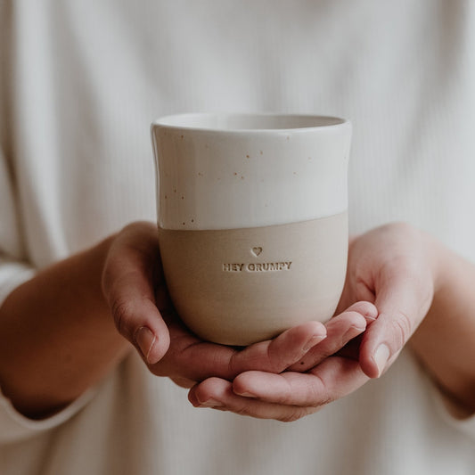 Becher Hey Grumpy - Eulenschnitt