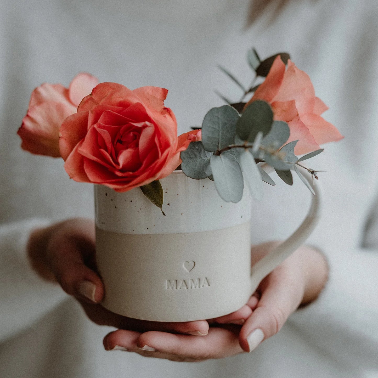 Große Tasse Mama - Eulenschnitt