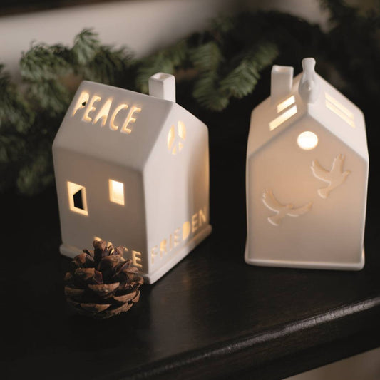 Lichthaus "Frieden, Peace" – mehrsprachig - Räder