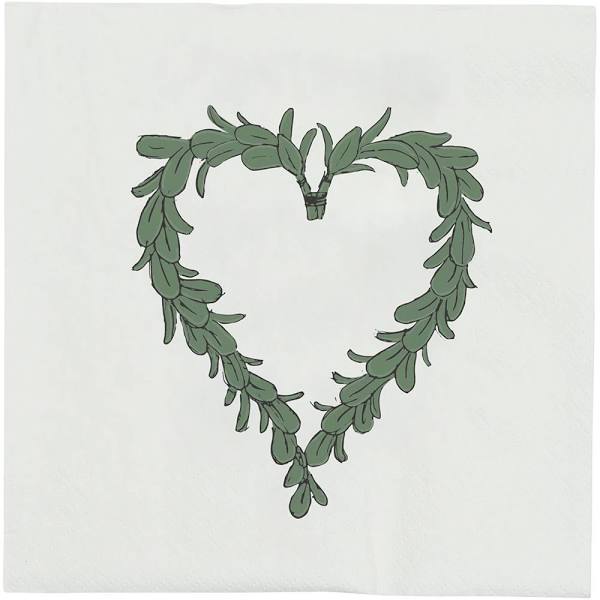 Servietten "Mistelzweig" - Ib Laursen