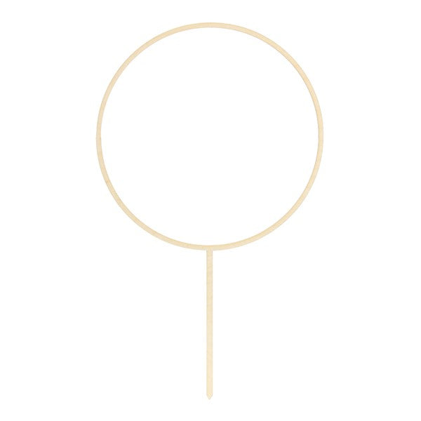 Cake Topper "Kreis" Holz