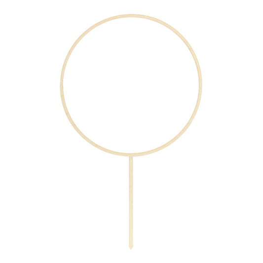 Cake Topper "Kreis" Holz