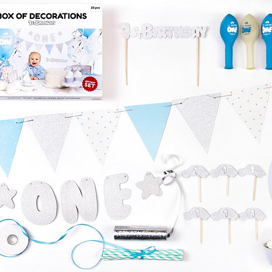 Dekoset "1st Birthday" Junge