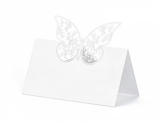 Namenskarte Schmetterling Ornament 20 Stk