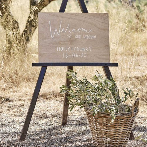 Personalisierbares Holzschild