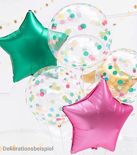 Transparenter Ballon mit Punkten
