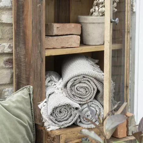 Plaid doppelt gewebt hellgrau - Ib Laursen