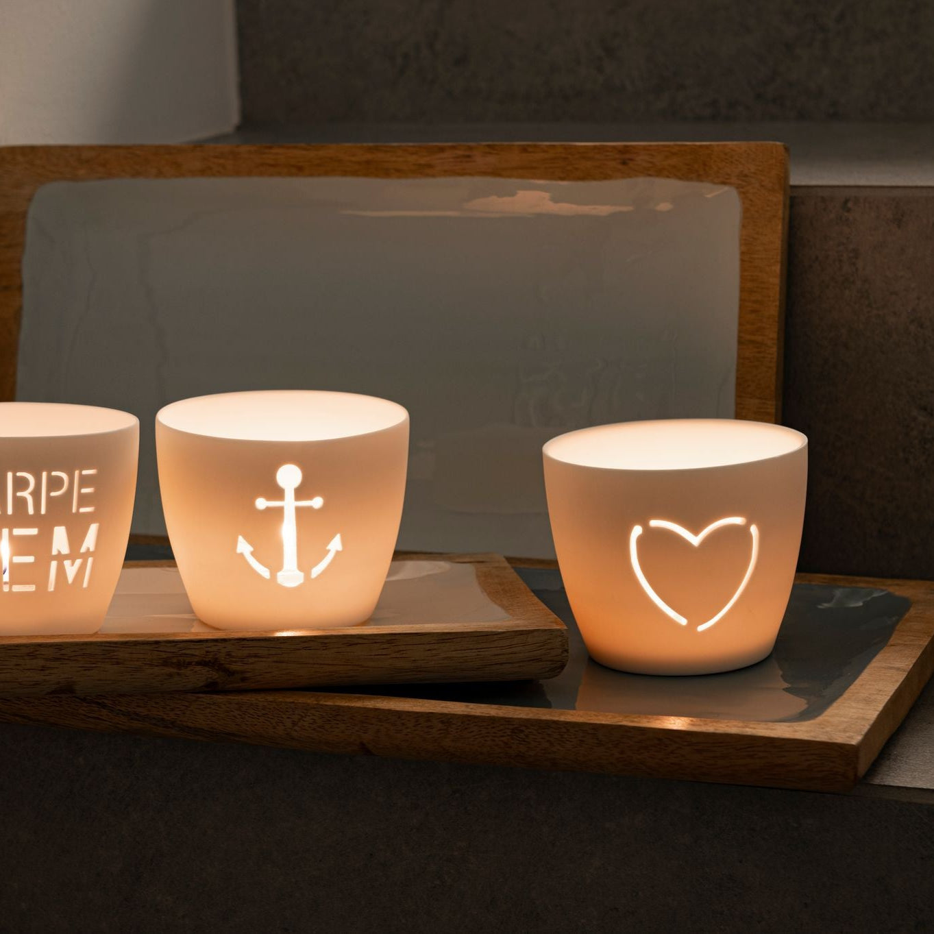 Agra Windlicht "Schön dass es..." - Giftcompany