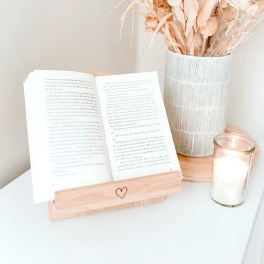 Buchständer Herz - Eulenschnitt