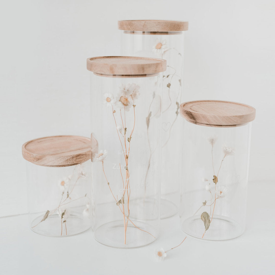 Vorratsglas Herz 13 cm - Eulenschnitt